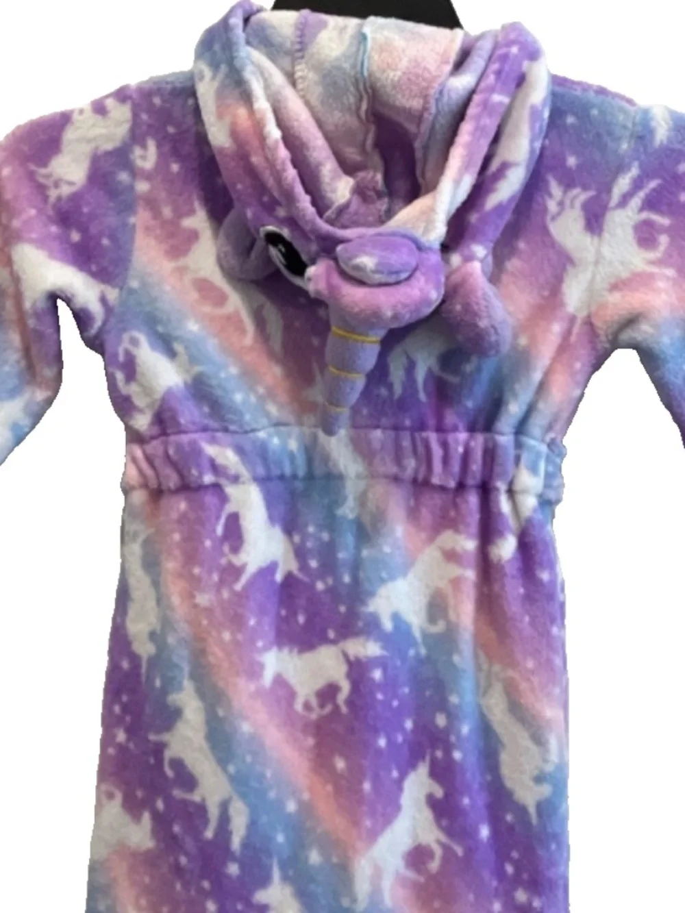 Doctor Unicorn Toddler Girl Soft Plush Bathrobe Size 3T-4T